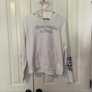 🌷3 for $25🌷 White Abercrombie Embroidered hoodie